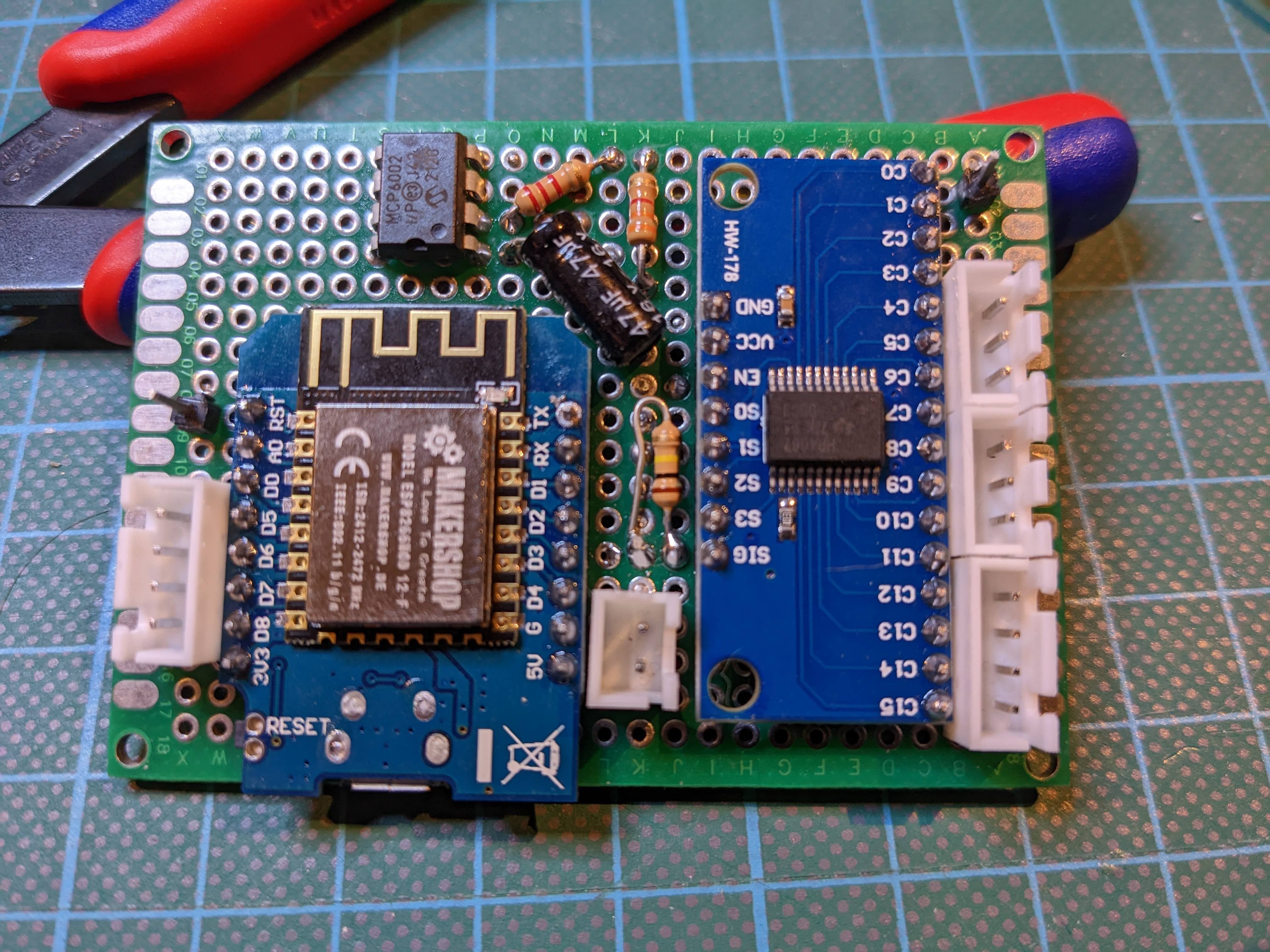 Front of the Soldered Bridge Board